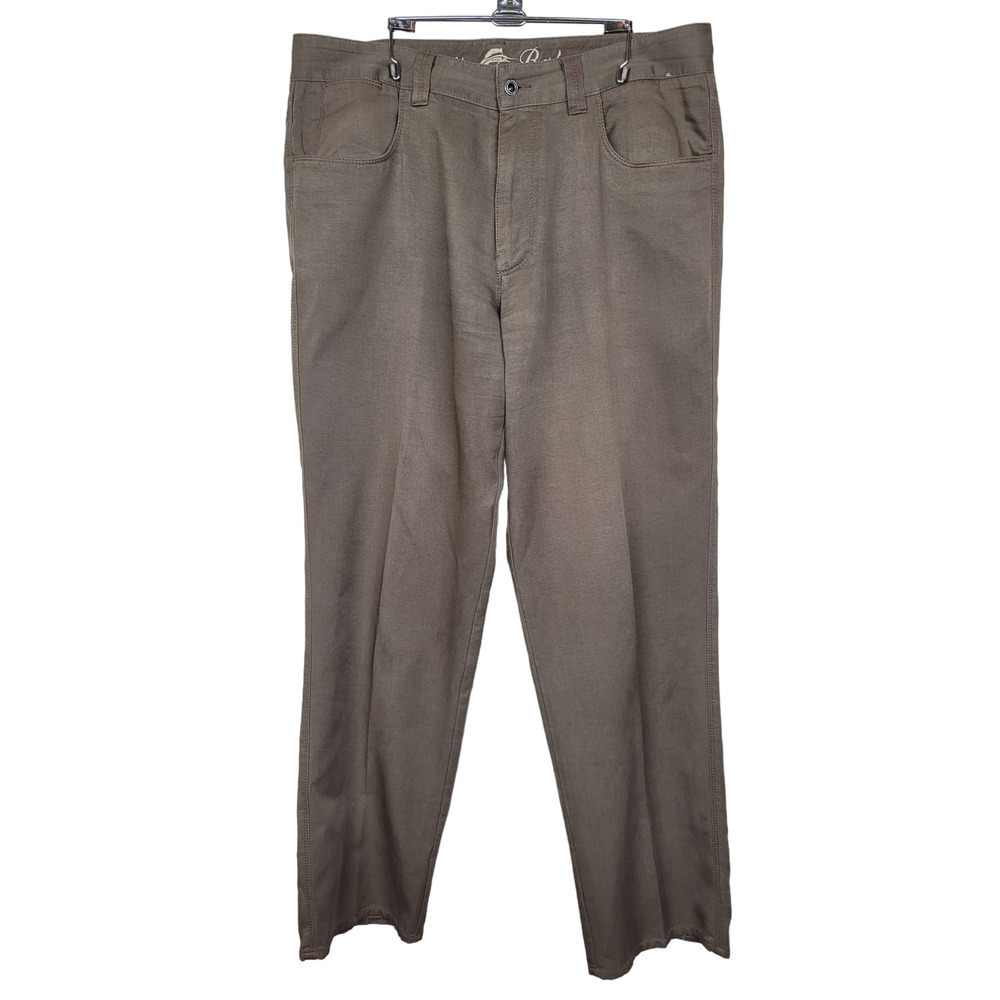 Tommy Bahama Men's Tencel Blend Light Brown Straight Leg Pant 33 x 32